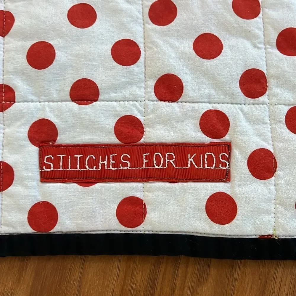 Stitches For Kids Quilt 48 In X 38 Rectangle Kiwi Blueberry Vegetables Cherries